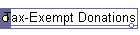 Tax-Exempt Donations